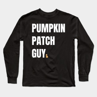 Pumpkin Patch Guy - Minimalist Design with Butternut Squash Long Sleeve T-Shirt